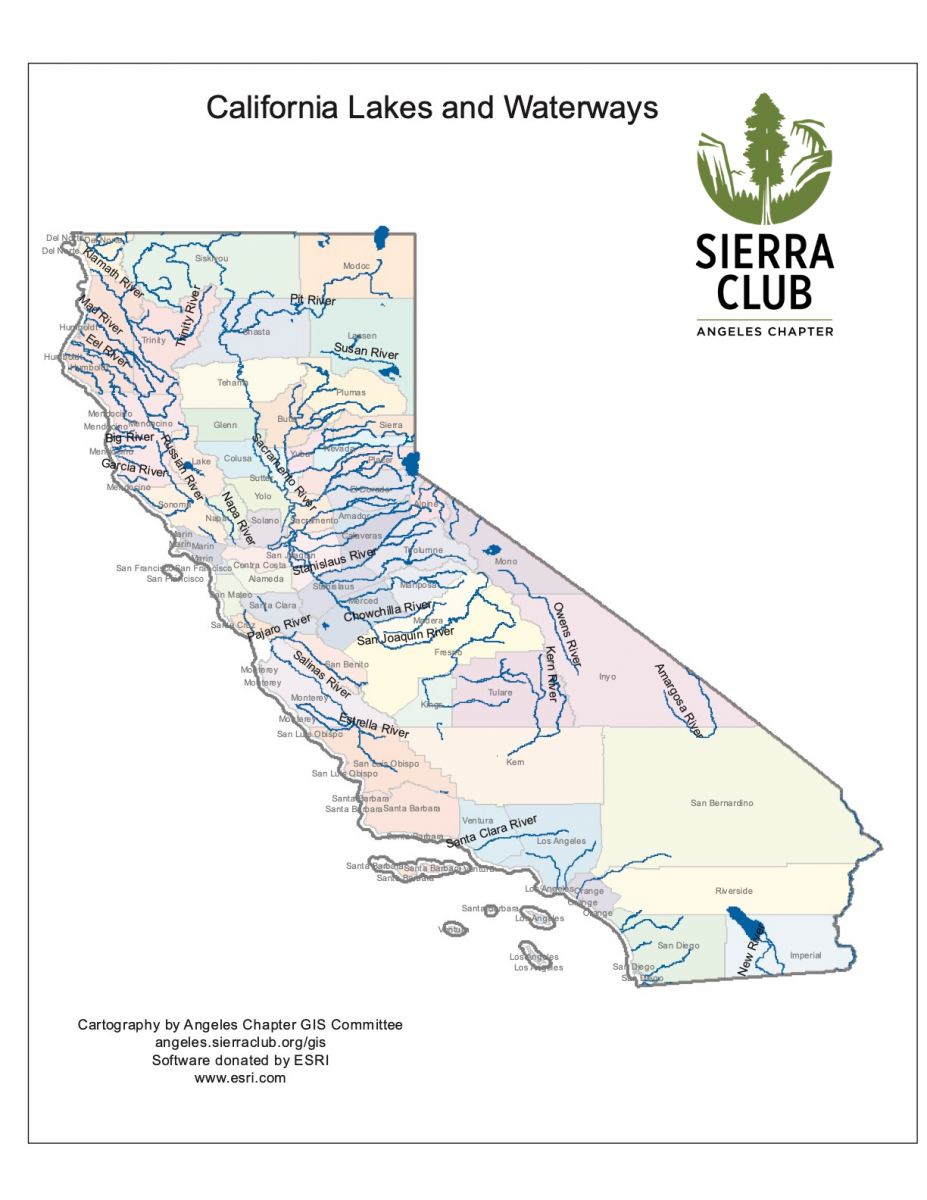 Mapping Our Water Sierra Club Angeles Chapter   CA Lakes   Waterways Concept 